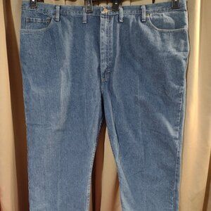 Men’s Wrangler Regular Fit Blue Jeans – Size 50x29